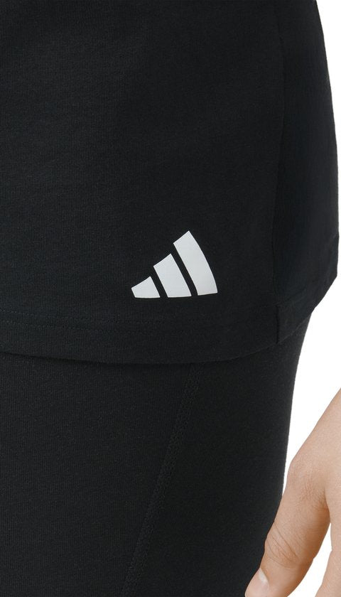 adidas Sportswear 3er-Pack T-Shirt mit Rundhalsausschnitt – Active Core Cotton – Unterhemd für Herren – schwarz/weiß/grau meliert