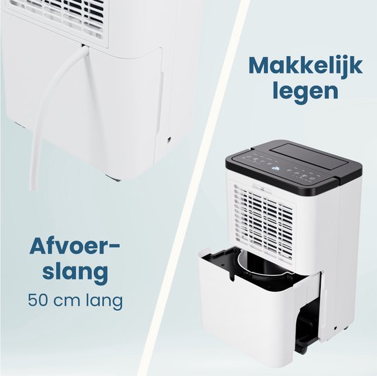 Auronic Luftentfeuchter - Compact Pro Plus - 24L - Schlafzimmer, Badezimmer, Wohnzimmer und Büro - Luftbefeuchter für Innenräume - Weiß