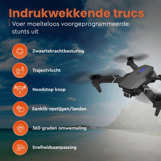 PuroTech Quad-Drohne 4K Kamera - Inklusive Tragetasche - 3 Batterien - 36 Minuten Flugzeit - Kein Flugschein erforderlich - Mini-Drohne - Erwachsene / Kinder - Indoor & Outdoor