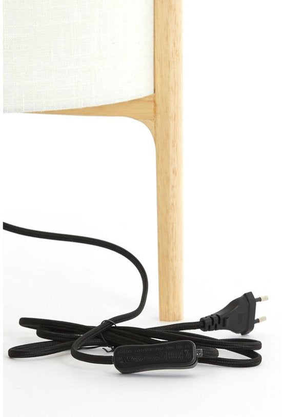 Light & Living Tischlampe Braun – Holz – Ø 28 x 44 cm – E27