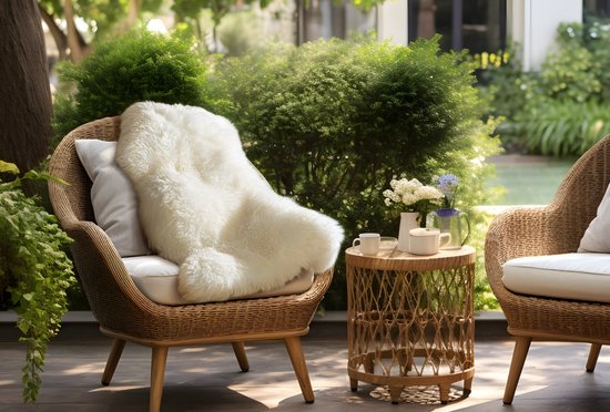 Home&Comfort Schafsfell - Creme - 90x60 cm - Weiches & warmes Schafsfell