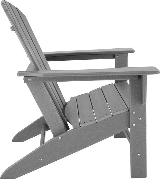 tectake - Tuinstoel Joan grijs - tuinstoel in houtlook €šÃ„Ã¬ 404505