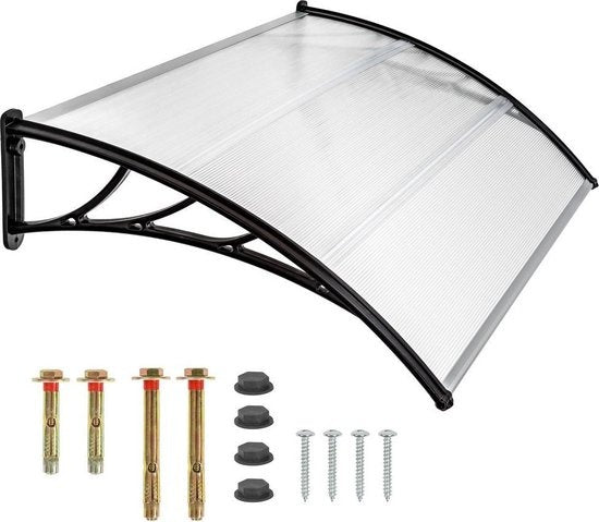 tectake - Türvordach - Schutztürvordach - Polycarbonat - 120 cm breit - 401264