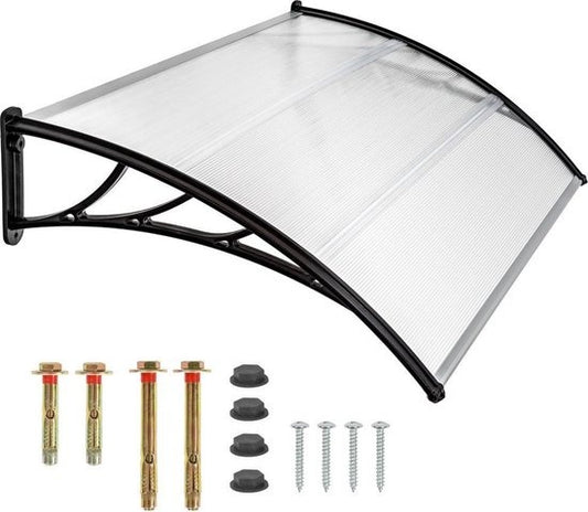 tectake - Türvordach - Schutztürvordach - Polycarbonat - 120 cm breit - 401264