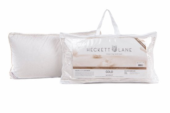 Heckettlane Kopfkissen – Kissen mit Federn und Daunen – Kühlkissen – 60 x 70 cm – Für Rücken-, Seiten- und Bauchschläfer – 1 Stück
