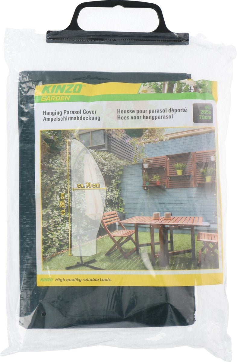 Kinzo Garden Sonnenschirmhülle - 265 x 70 cm - für hängenden Sonnenschirm - Polyester
