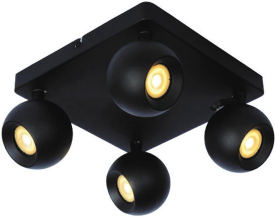 Lucide FAVORI – Deckenstrahler – 4xGU10 – Schwarz