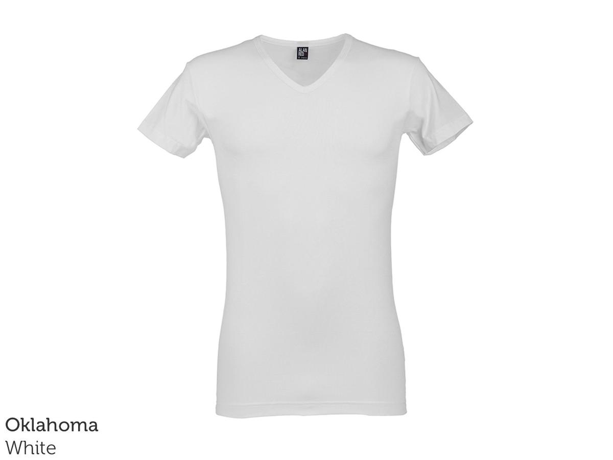 Alan Red Basic T-Shirt – 4er-Pack – Größe M – Schwarz