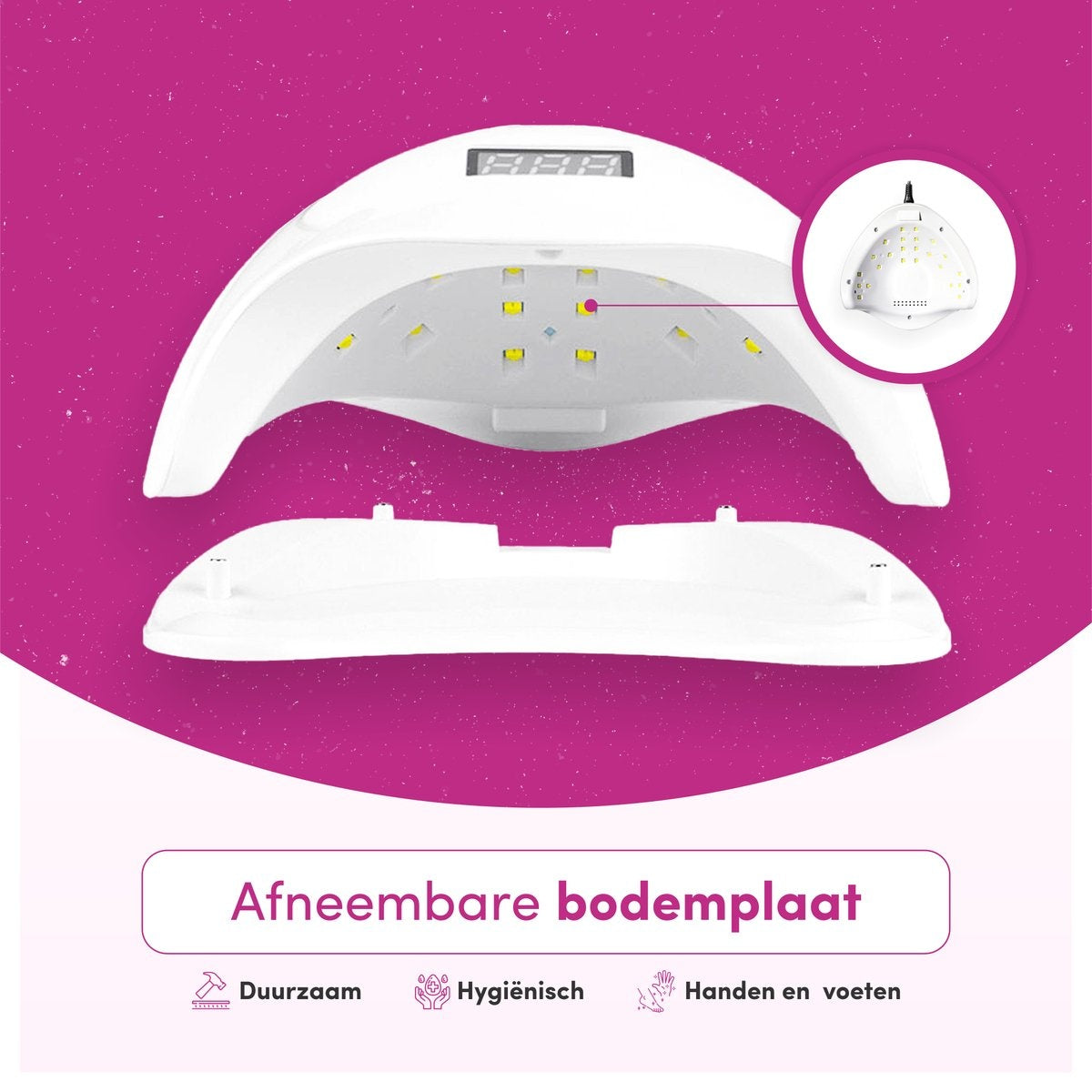 TheBeautyWay Nageltrockner - für Gel-Nägel - Geeignet für jeden Gel-Nagellack - 24 LEDs