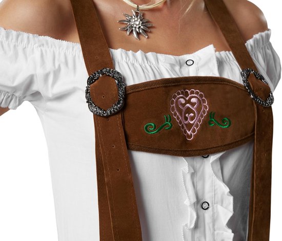 Dressforfun Lederhose Walchensee L - Faschingskostüm Halloween Kostüm Faschingskostüm Karneval Partykleidung - 302822