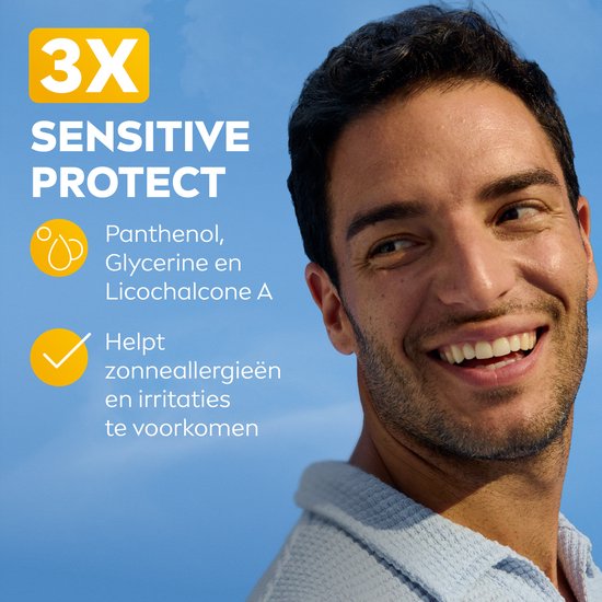 NIVEA SUN UV Face Senstive SPF50+ Sonnenschutz für das Gesicht - für empfindliche Haut - atmungsaktive, nicht fettende Formel - parfümfrei - 40ml