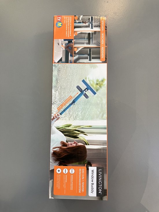 Livington Window Buddy – Fensterreiniger – Fensterreiniger mit Teleskopstange – Fensterwischer – Fensterreinigungsgerät – Duschwischer – Solarpanel-Reiniger Übersetzer