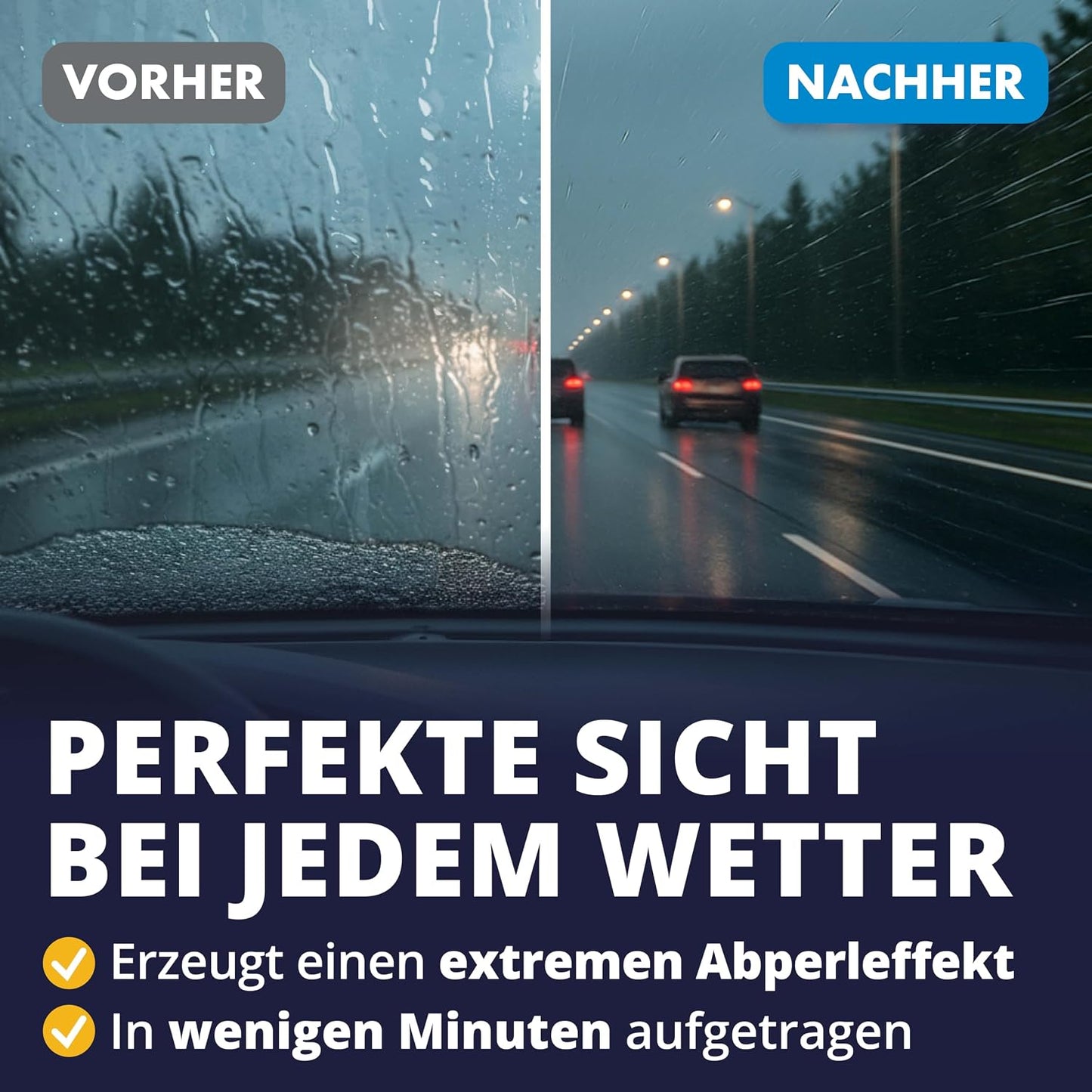 LICARGO Scheibenbeschichtung für Autos 250 ml – Extremes Abperleffekt für klare Sicht