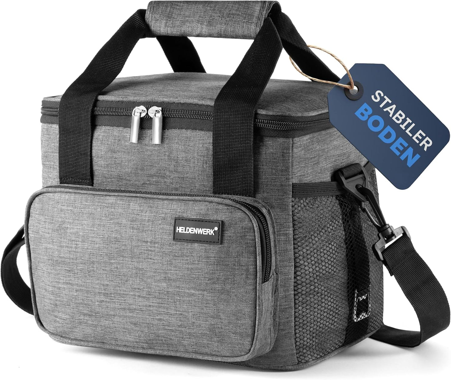 HELDENWERK Kühltasche klein & faltbar 10 L - Isolierte Lunch-Tasche für Essen & Getränke - wasserdicht & auslaufsicher - Picknick-Tasche, Kühlbox, Brunch- und Frühstückstasche