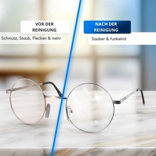 Strex - Ultraschallreiniger - Reinigungsgerät für Brillen/Schmuck/Uhren/Münzen - 600ml - 360° - Weiß