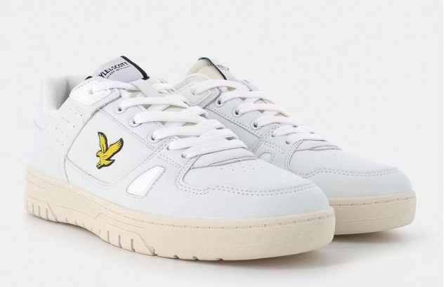 Lyle & Scott Evanton III Herren Turnschuhe - Größe 44 - Weiß