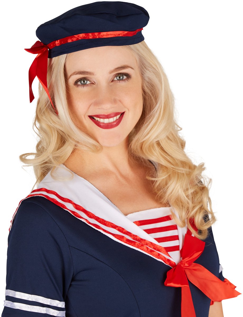 Dressforfun Marine Lady Kostüm - Mit zauberhaftem Kleid und Hut - Größe M - Damen