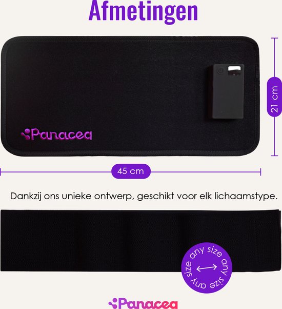 TheraFlex Infrarotlampe Infrarotgürtel Rückenband Rotlichttherapie - Muskeln & Gelenke - Schmerzen im unteren Rücken