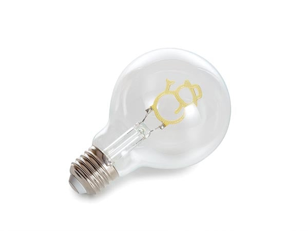 Vellight Deco Bulb - Led Glühbirne - Glühfaden (Farbe Gold) in Form eines Schneemanns - 220-240 V