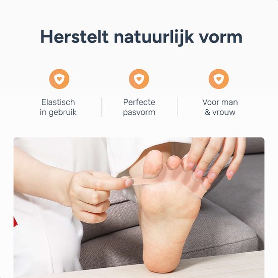 Alyze Toe Spread Silicon - 2 Stück - Hallux Valgus Corrector - Zehenschutz - Zehenspreizer - Zehenkorrektur - Hammer Toe Brace - Körperpflege