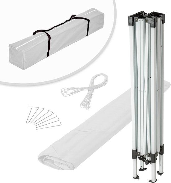 Partyzelt Easy Up - grau/anthrazit - 3 x 3 m