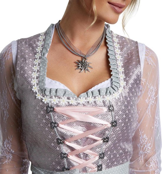 Dressforfun Midi-Dirndl Oberammergau Modell 2 XL - Faschingskostüm Kostüm Halloween Kostüm Fasching Kostüm Karneval Party Kostüm - 304628