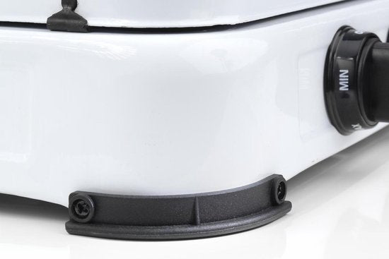 Campart Campingkocher KO-6383 – 3-flammige Campingkocher – Gaskocher mit Edelstahlbrenner – Weiß