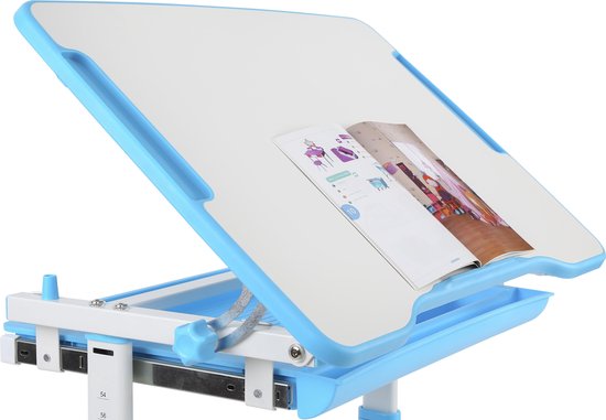Kinder-Schreibtisch mit ergonomischem, höhenverstellbarem Schreibtischstuhl – Zeichentisch – Schultisch