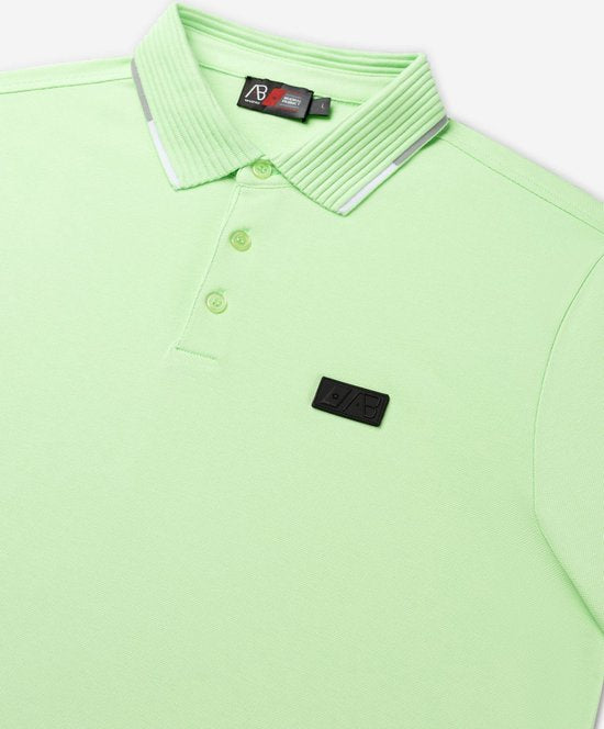 AB Lifestyle - Dreifarbiges Poloshirt | Pastellgrün - Herren - Größe: XS