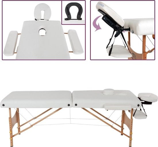 tectake - Massageliege Behandlungsliege - 7,5 cm hohe Matratze + Rollenkissen und Tragetasche - Behandlungsliege - inkl. Aufbewahrungstasche - faltbar