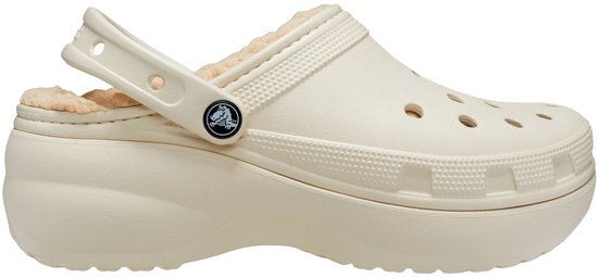 Crocs Classic Platform Lined Clogs, beige, EU 38–39, Damen