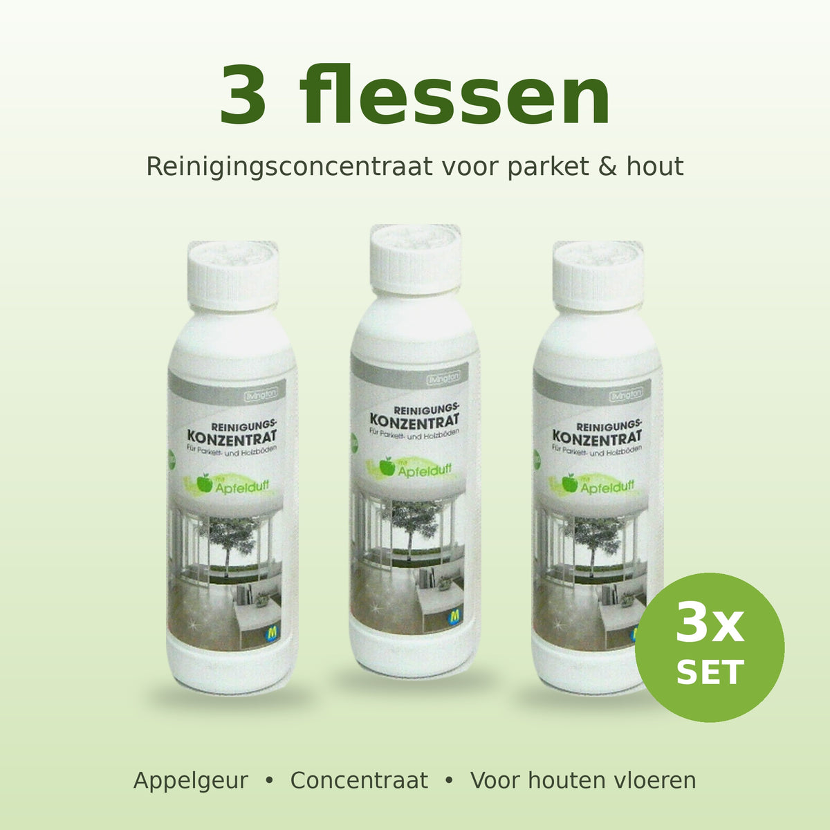 Livington Universalreiniger – Parkett & Holzböden – Reinigungskonzentrat mit Apfelduft