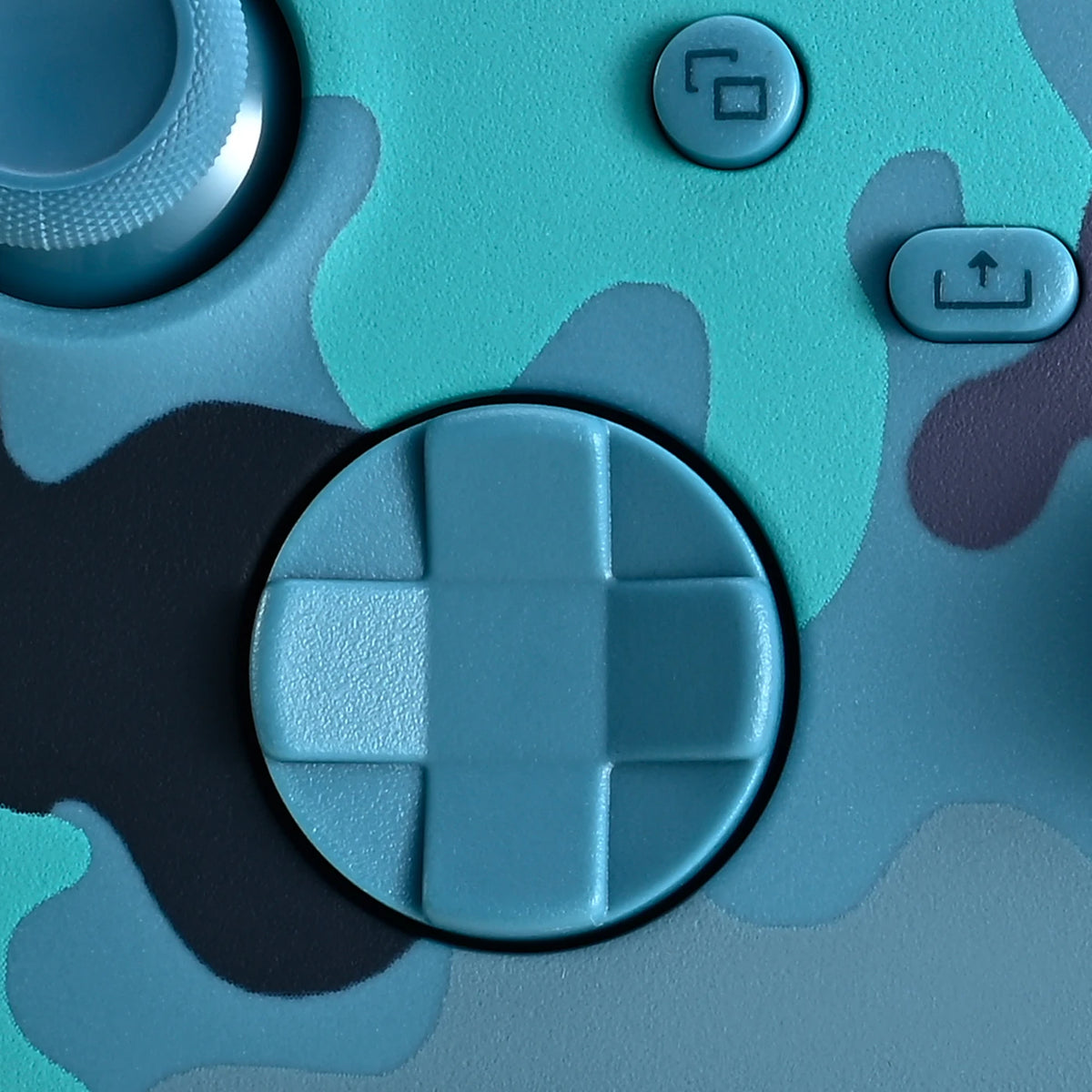 Rexsun WR007 Kabelloser Gamecontroller – Camouflage-Blau – 2,4 GHz, Xbox One/PC, Vibrationsfunktion