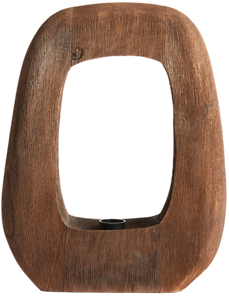 Light & Living Tischleuchte Kelafó 33x10x40 cm - Holz Schokoladenbraun - Warmes und natürliches Design