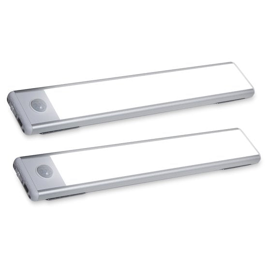 HandyLUX Slim Bright Power LED, 2 Stück – Magnetische Power-LED-Leiste mit Bewegungssensor – Kabellos, leicht und überall einsetzbar