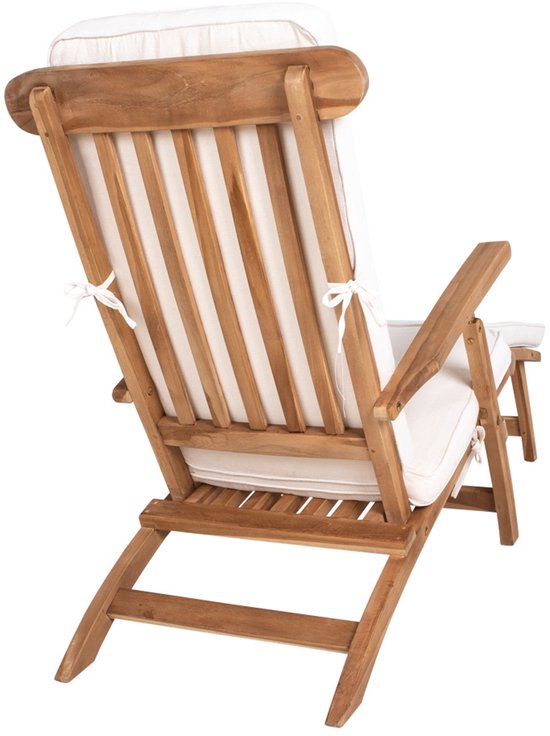 House Nordic Arrecife Kissen für Liegestuhl – Baumwolle – Weiß – 50 x 120 cm