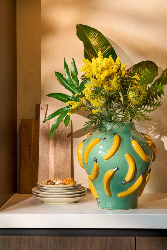Mica Decorations Moza Vase - H38 x Ø34 cm - Keramik - Hellgrün