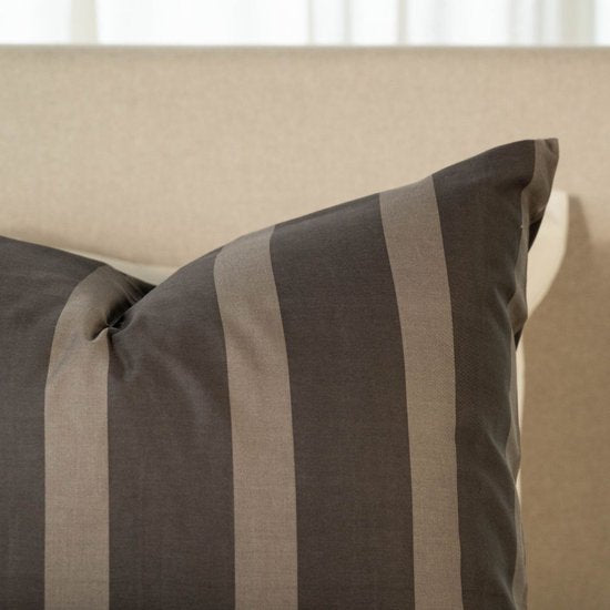 Kayori Dasshu Bettbezug aus Baumwollsatin a – 140 x 200–220 + 1 Kissenbezug – Einzelbett – Anthrazit