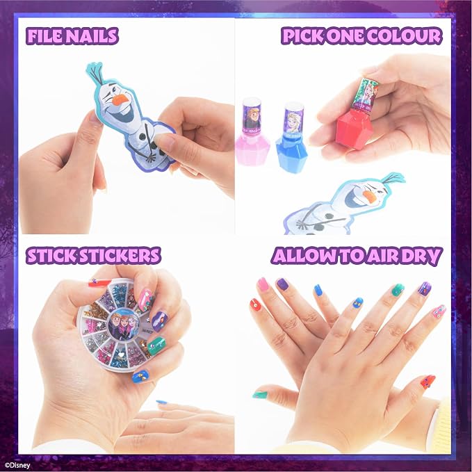 Townley Girl Disney Frozen Nagellack-Set für Kinder – 15 Farben – Peel-Off – Ab 3 Jahren