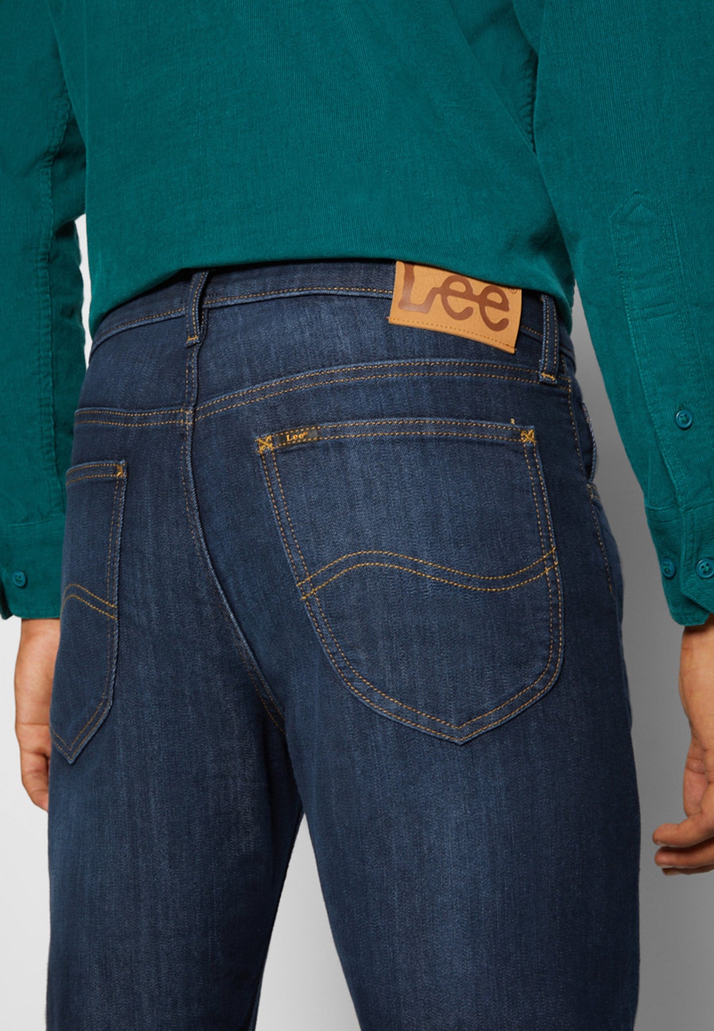 Lee Daren Zip Fly Regular Straight Jeans - Dunkelblau - Größe 34/34