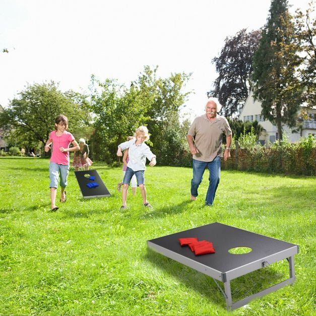 Coast Cornhole Brettspiel mit Tragetasche - 90 x 60 x 28 cm - Schwarz
