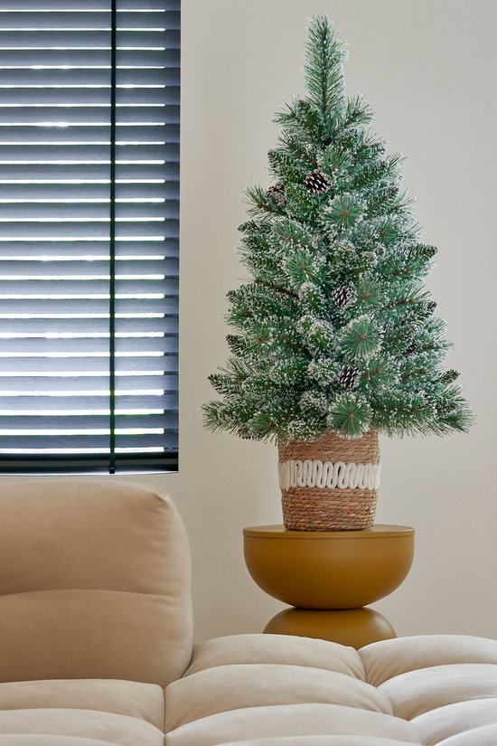 Black Box Trees Vandans Kunstweihnachtsbaum im Topf – H 90 x Ø 48 cm – Grün, matt