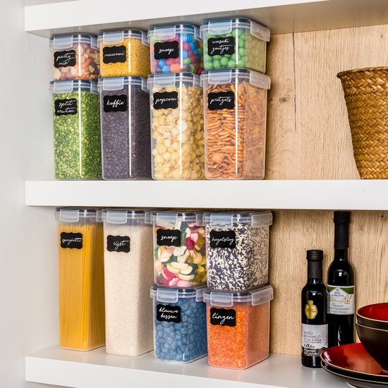Stosh Vorratsgläser - Vorratskanister - Bonbonglas - 24 Stück - BPA frei - Kunststoff