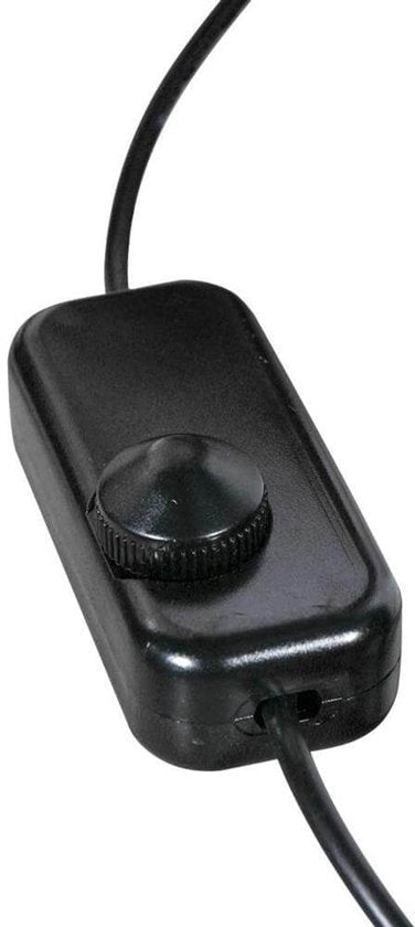 Tischlampe Geripu 3841ZW, Ø 15 cm, gerippter Kunststoff mit LED-Modul – Transparent/Schwarz – Design – Mexlite