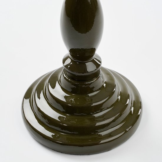 Mica Decorations Duco Beistelltisch - H61 x Ø25 cm - FSC 100% - Recyceltes Aluminium - Dunkelgrün