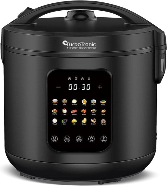 TurboTronic DMC21 Multikocher mit 18 Kochprogrammen – Schwarz