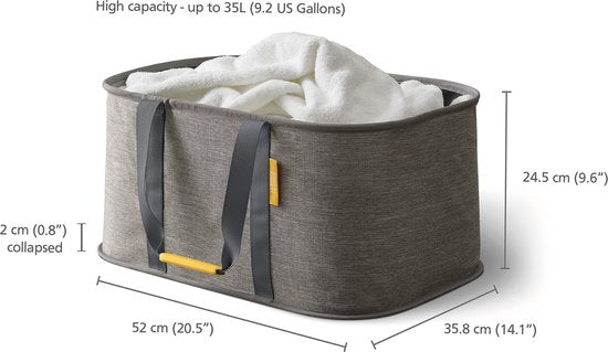 Joseph Joseph - Geschenkset Love Your Laundry Tota Wäschekorb und Alleshalter - Silikon - Grau