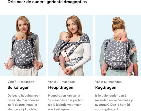Stokke Limas Carrier Plus, Terrakotta – Version 2023 (OCS) – Babytrage mit Halbschnalle – Drei Tragevarianten – Sicher für Babys ab 1 Monat/4 kg bis 18 kg