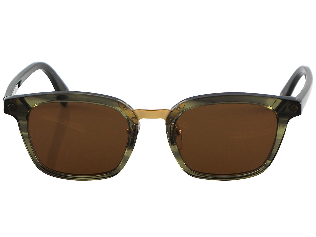 Dick Moby Doha Sonnenbrille – biologisch abbaubares Acetat – UV400-Gläser von ZEISS – Glashöhe 49 mm, „Green Leaves“