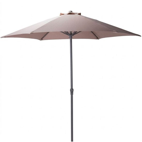 Koopman Sonnenschirm – Gartenschirm – Taupe – Aluminium – 230 x 225 cm